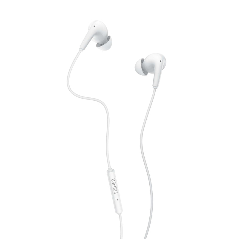 EDIFIER P230 USB-C HI-RES WIRED EARBUDS WITH MIC WHITE - 6923520270064