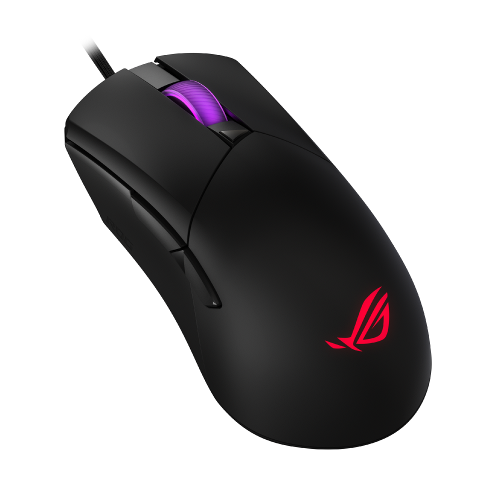 The ROG Gladius III Core is a 72-gram wired gaming mouse with an ergon ...