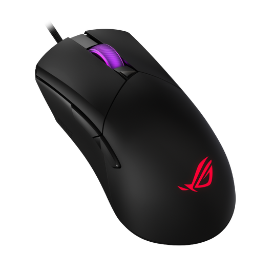 The ROG Gladius III Core is a 72-gram wired gaming mouse with an ergonomic shape - 199291014015