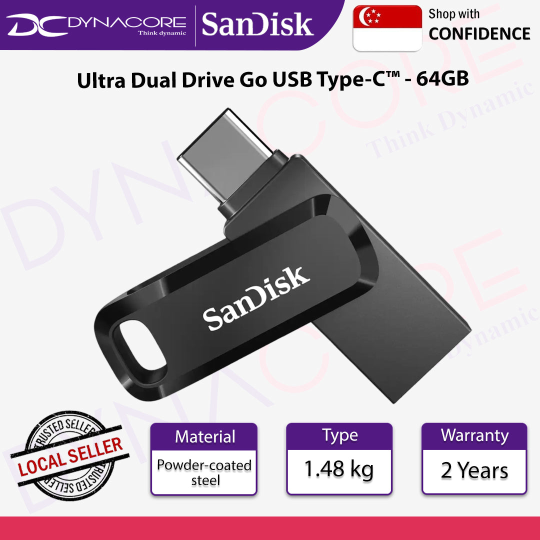 SanDisk Ultra Dual Drive Go 64GB USB Type-C™ Flash Drive SDDDC3-064G-G46 - 619659177171