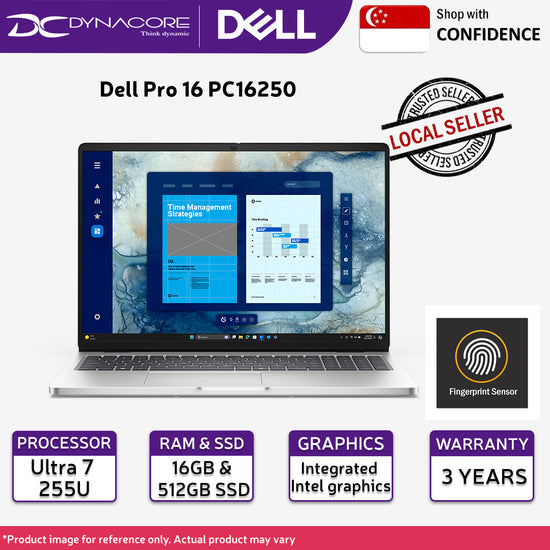 Dell Pro 16 PC16250 Business Laptop (Ultra 7 255U/16