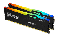 Kingston FURY Beast RGB 32GB (2x16GB) 6000MHz DDR5 CL30 Desktop Memory | AMD EXPO | Kit of 2 | KF560C30BBEAK2-32- 740617342895