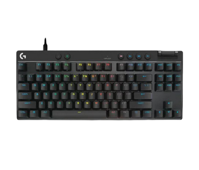 Logitech PRO X TKL Rapid tenkeyless Corded Gaming Keyboard with Magnetic Analog Switches  - Black - 097855198952