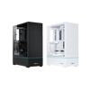 Lian Li SUP01 Steel / Tempered Glass ATX Mid Tower Computer Case - Black / White