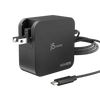J5create 102W GaN PD USB-C® 2-Port Charger with Changeable AC Plugs - JUP25102V - 4712795088342