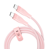J5 Create USB-C 60W Ultra Soft Double-Braided Fast Charging Cable (Misty Rose) - JUCX18L18R. 180 cm cable length, 480Mbps - 4712795088519