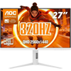 AOC Gaming Monitor 27" Q27G4SLM/WS with 320Hz refresh rate QHD 2560x1440 resolution IPS panel Mini LED support 3-year warranty - AOCQ27G4SLM/WS