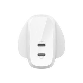 BELKIN BoostCharge Pro USB-C Wall Charger with PPS 60W - WCB010MYWH - 745883853779