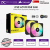 Corsair iCUE AF120 RGB SLIM 120mm PWM Fluid Dynamic Bearing Fan - Black Twin Pack CO-9050163-WW-840006693758
