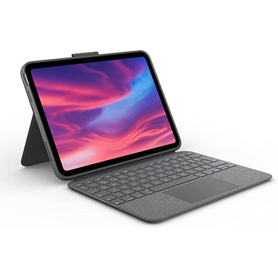 1x Logitech Combo Touch Backlit Keyboard Case iPad 10.9 10th Gen Oxford Grey - 920-011434 - 097855182227