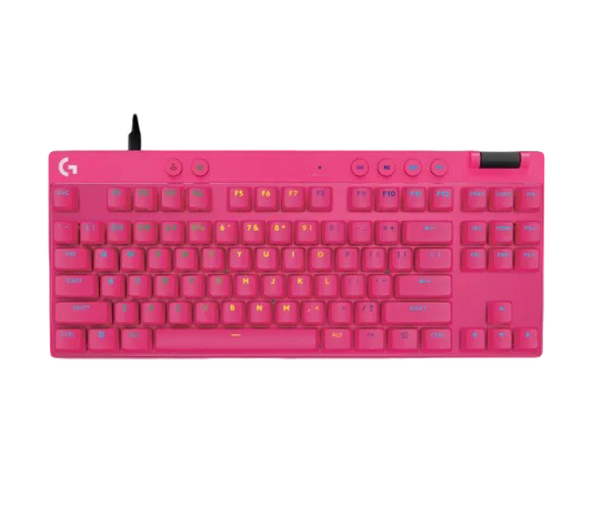 Logitech PRO X TKL Rapid tenkeyless Corded Gaming Keyboard with Magnetic Analog Switches  - Magenta - 97855198938