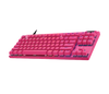 Logitech PRO X TKL Rapid tenkeyless Corded Gaming Keyboard with Magnetic Analog Switches  - Magenta - 097855198938