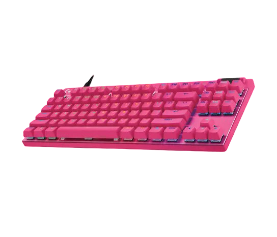Logitech PRO X TKL Rapid tenkeyless Corded Gaming Keyboard with Magnetic Analog Switches  - Magenta - 97855198938