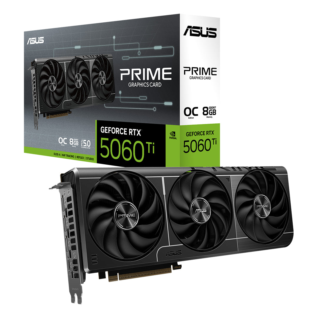 ASUS PRIME GeForce RTX™ 5060Ti 8GB GDDR7 OC Edition GRAPHICS CARD - 4711387994207
