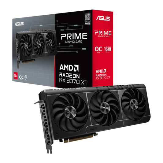ASUS Prime Radeon™ RX 9070XT OC Edition 16GB GDDR6 Graphics card - 4711387829585