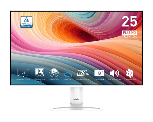 MSI PRO MP251 E2 24.5-inch IPS 1920 x 1080 (FHD) Gaming Office Monitor, 120Hz,1ms- MSIPROMP251E2
