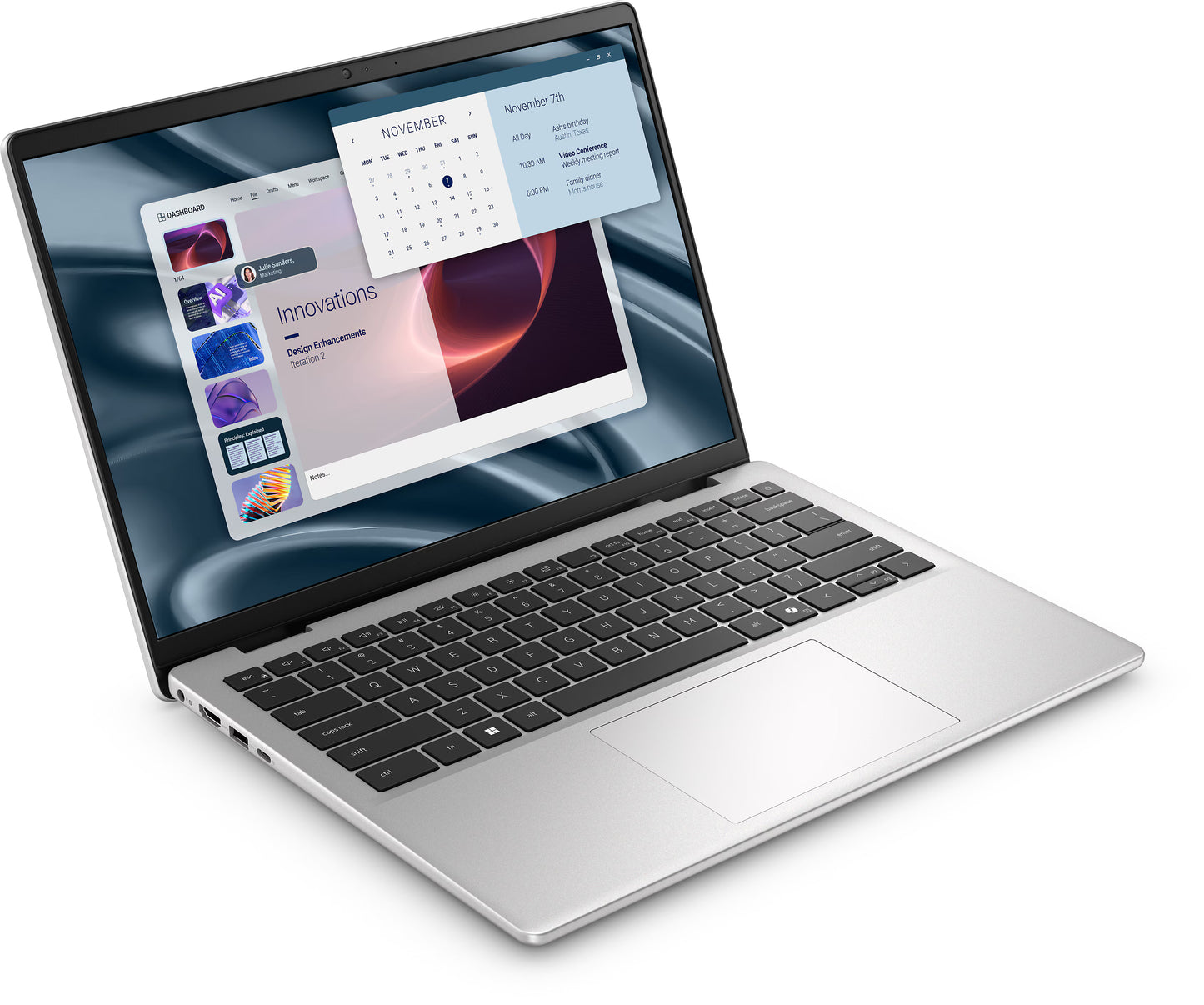DELL PRO 14 ESSENTIAL PV14255 (RYZEN 7 AI 350 /16GB RAM/1TB/AMD/14"FHD-SILVER/W11P) - DELLPV14255-R7-1T