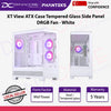 Phanteks XT View ATX Case Tempered Glass Side Panel 3x M25-120 DRGB Fan White - PHAXTVIEWWHT