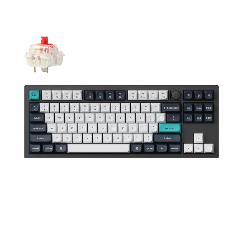 Keychron Q3 Max QMK/VIA Wireless Custom Mechanical Keyboard - Fully Assembled Knob - Carbon Black - Gateron Jupiter Red, Brown, Banana Switches - 4895248865490 / 4895248865506 / 4895248865513