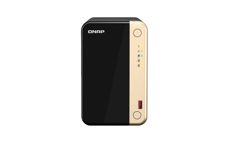 QNAP TS-264-8G 2 Bay Intel Celeron N5105/N5095 Non-expandable 8GB RAM Desktop NAS - 885022024681