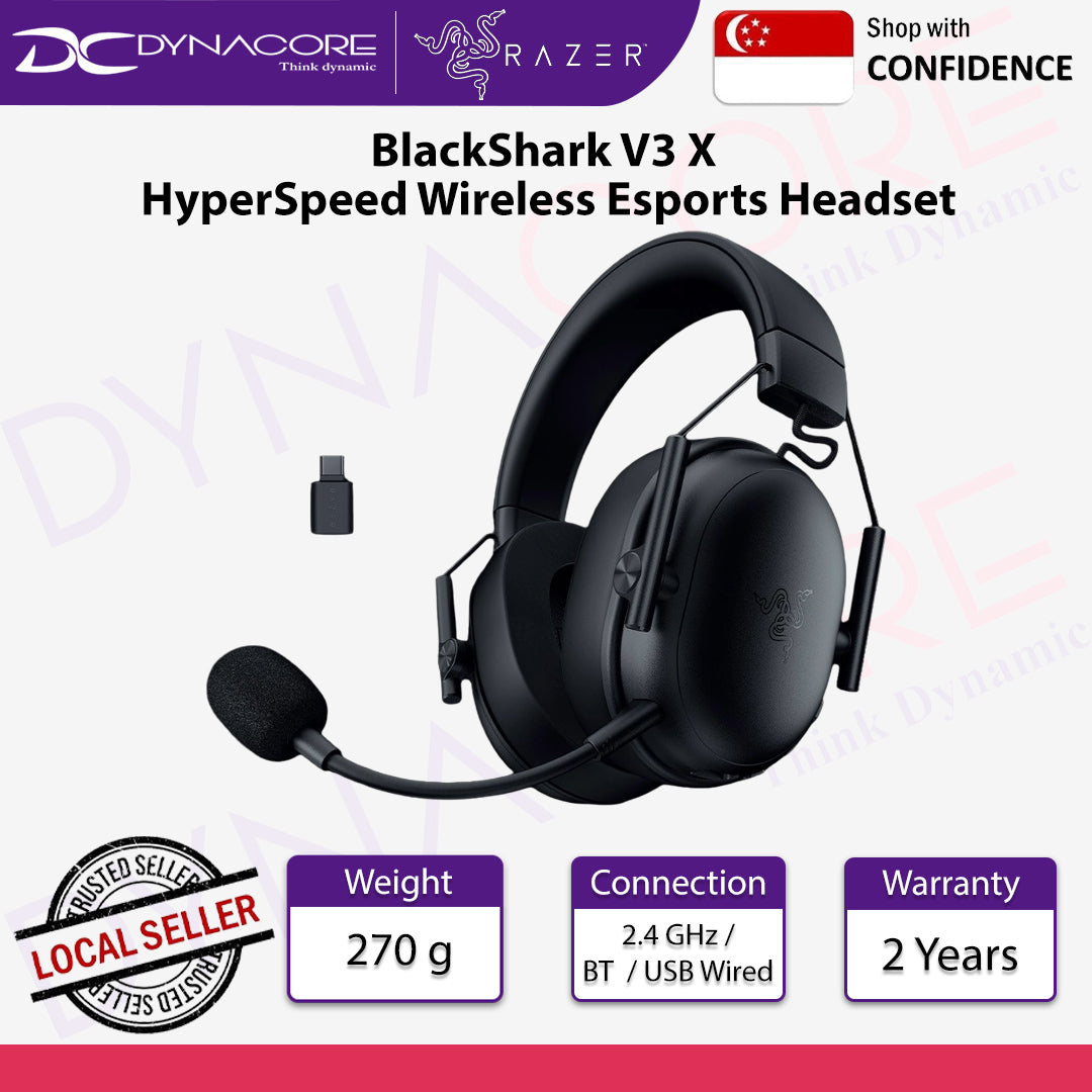 Razer BlackShark V3 X HyperSpeed Wireless Esports Headset - 8887910061336