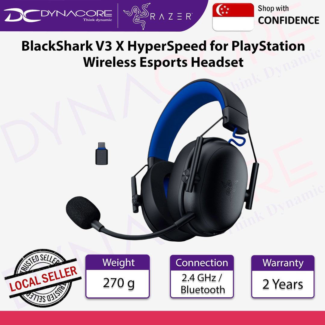 Razer BlackShark V3 X HyperSpeed for PlayStation Wireless Esports Headset - 8887910061398