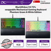 Razer BlackWidow V4 75% swappable Mechanical Gaming Keyboard Phantom Green & White Edition - 8887910072783 ,8887910073834