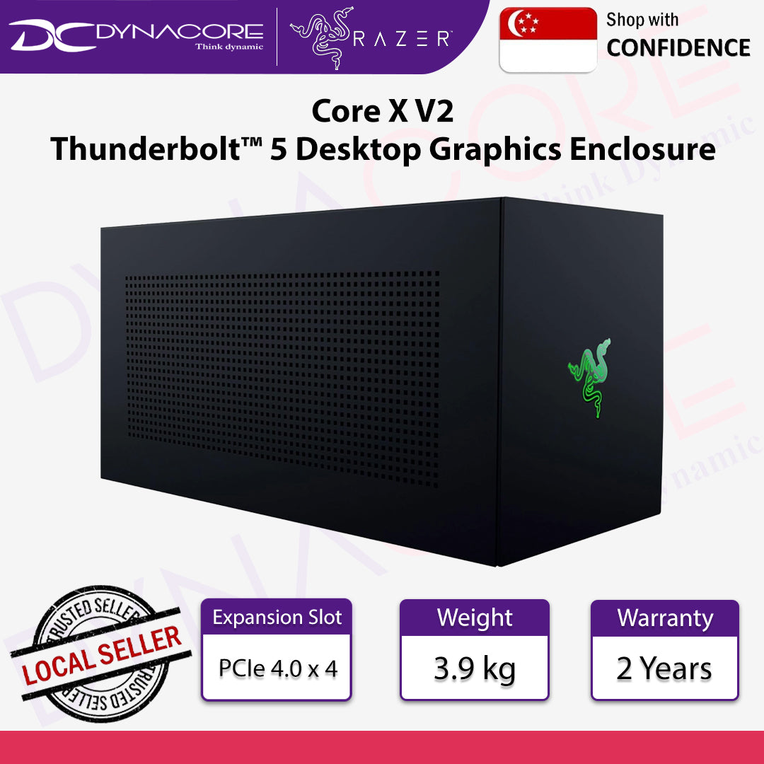 Razer Core X V2 Thunderbolt 5 Desktop Graphics Enclosure - 8887910053645