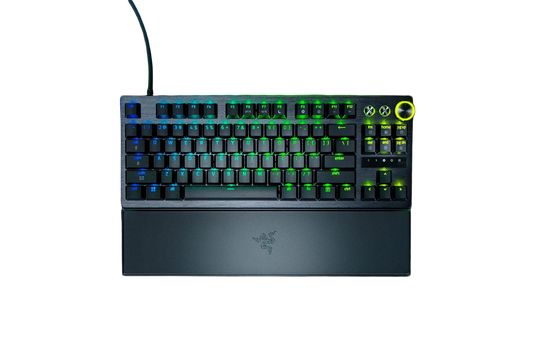 RAZER HUNTSMAN V3 PRO TKL 8KHZ ANALOG OPT KEYBOARD BLACK & WHITE-8887910074077