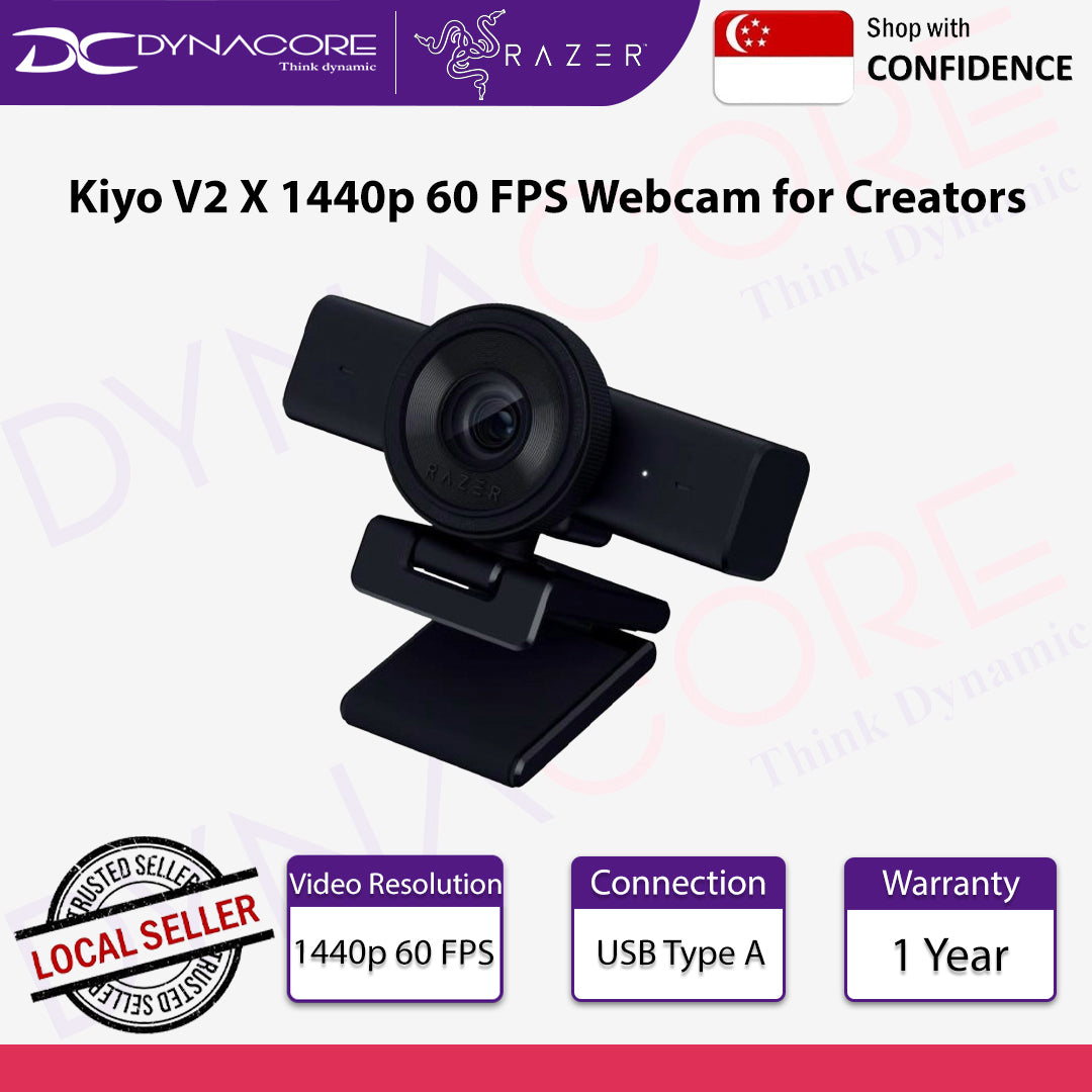 Razer Kiyo V2 X 1440p 60 FPS Webcam for Creators - 8887910000588