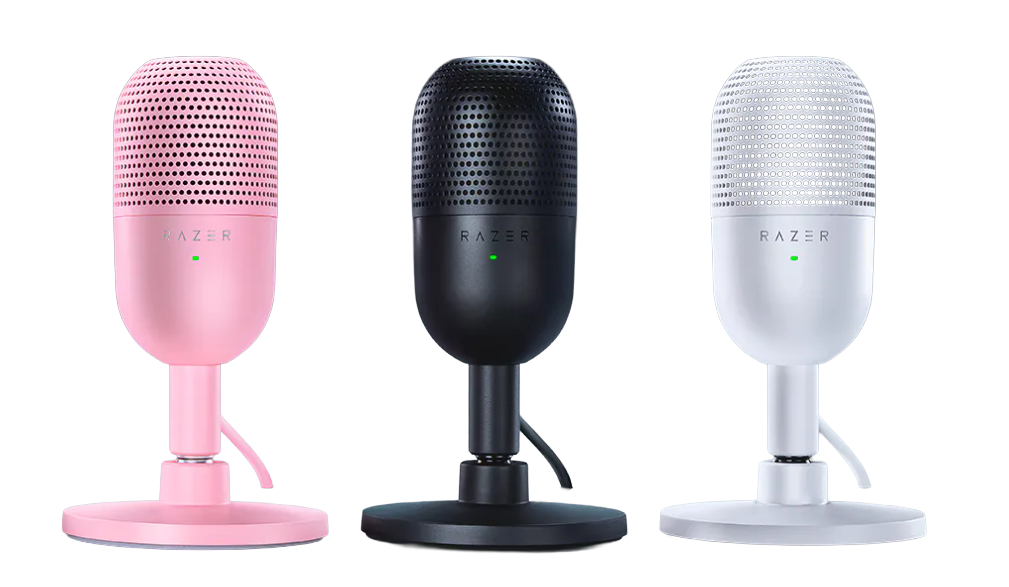 Razer Seiren V3 Mini Ultra-Compact USB Microphone - Quartz / Black / White - 8887910000403 /  8887910000380 / 8887910000427