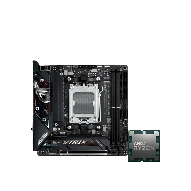 ASUS ROG STRIX B850-I GAMING WIFI ITX Motherboard + AMD RYZEN 7 9800X3D Processor/CPU