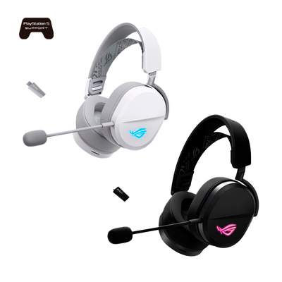 Asus ROG Pelta Gaming Headset Tri-mode RGB Gaming Headset with ROG SpeedNova Wireless Technology- 197105751798,199291063725