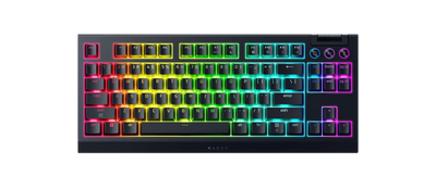 Razer BlackWidow V4 Tenkeyless HyperSpeed Wireless Gaming Keyboard - Orange Tactile Mechanical Switch Gen-3 - 8886419349884