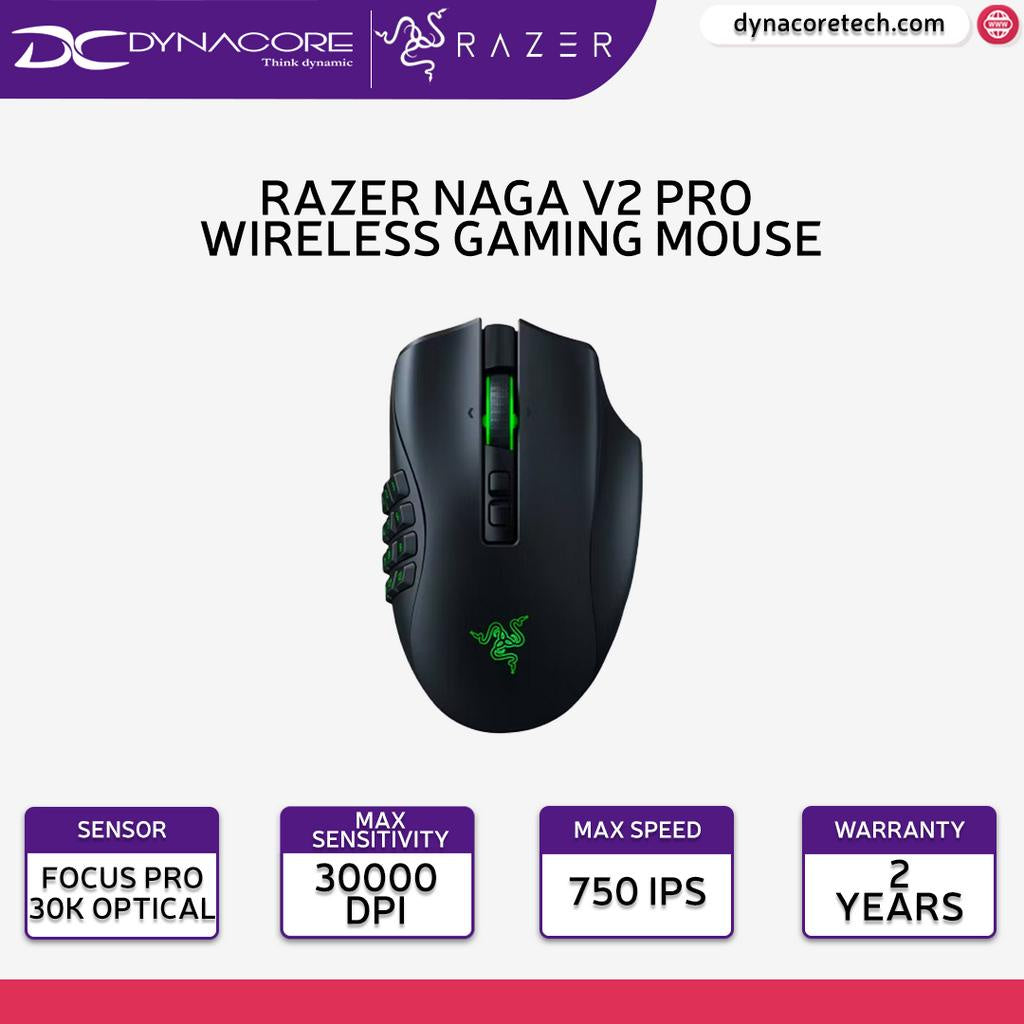 Razer Naga V2 Pro MMO Wireless Gaming Mouse with HyperScroll Pro Wheel - RZ01-04400100-R3A1