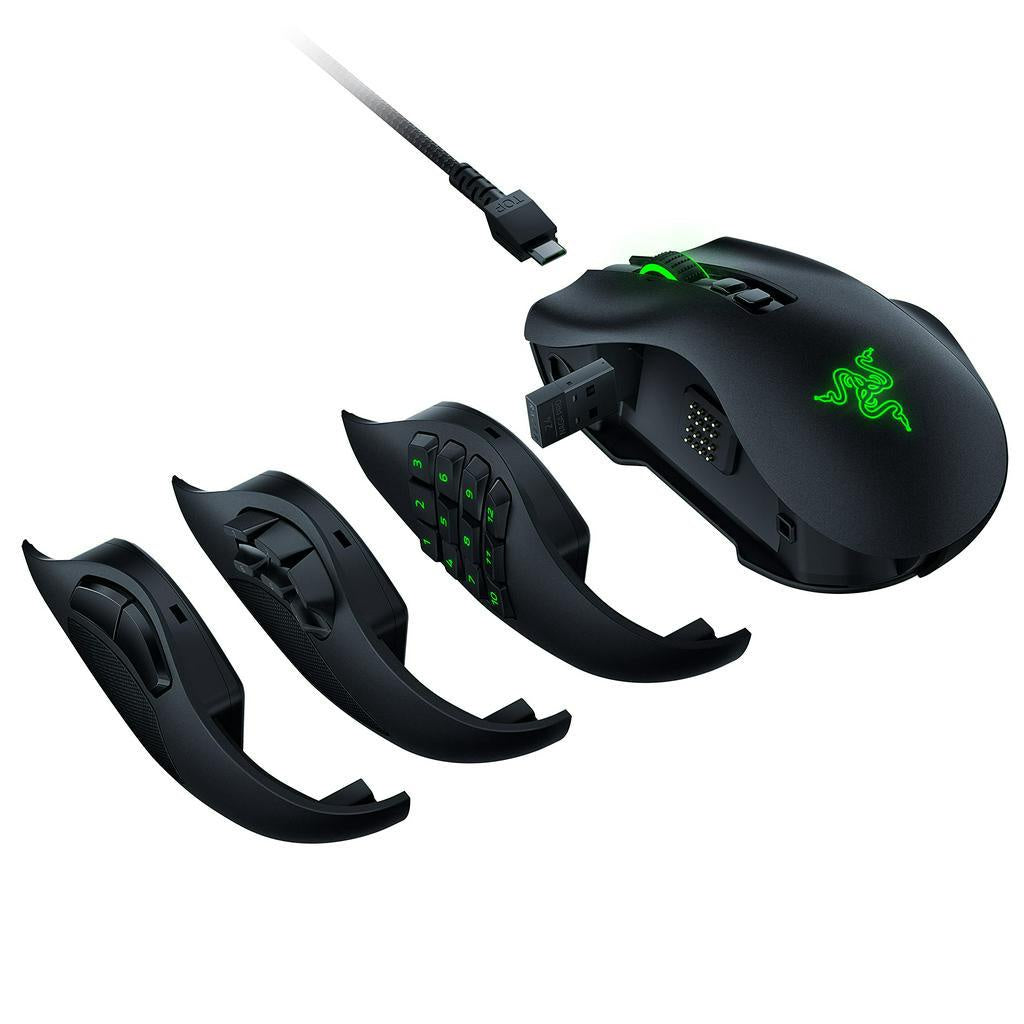 Razer Naga V2 Pro MMO Wireless Gaming Mouse with HyperScroll Pro Wheel - RZ01-04400100-R3A1