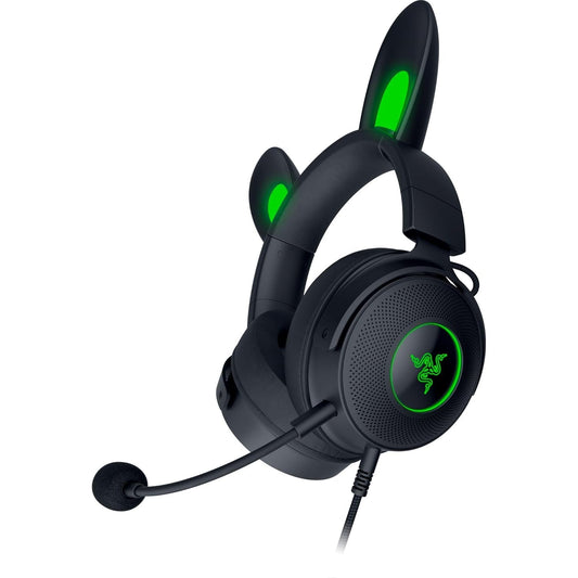 Kraken Kitty V2 Pro Dynamic Driver Wired Gaming Headset with RGB Lighting - Black/Quartz Pink - 8887910060056 / 8887910060070