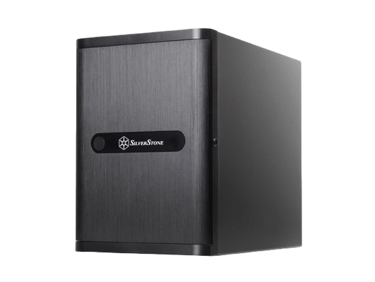 SilverStone DS380B Premium Mini-ITX DTX Small Form Factor NAS Computer Case Black - SST-DS380B