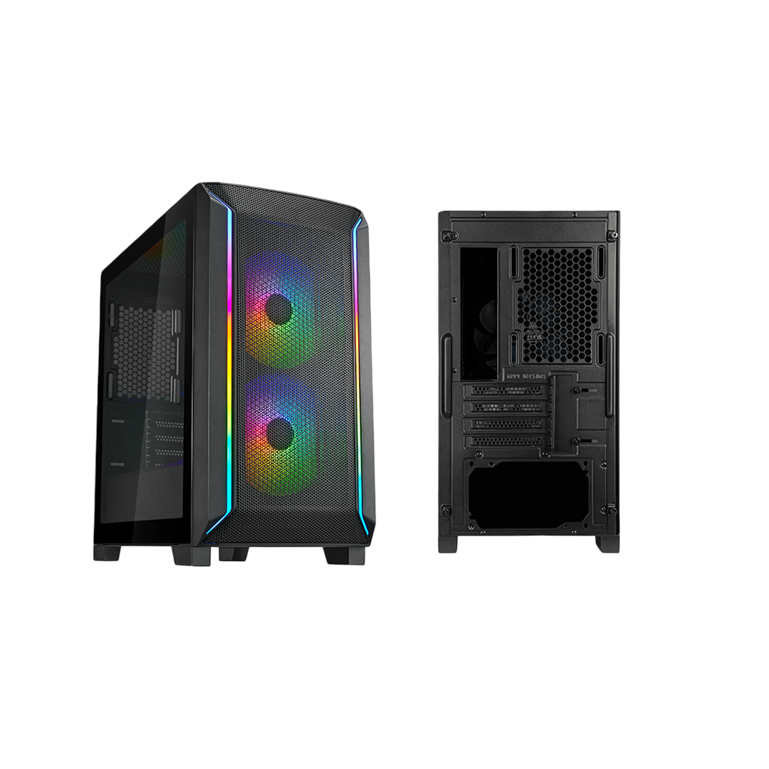 Silverstone FARA 312Z Black ARGB mATX Gaming Case - SSTFARA312ZBK