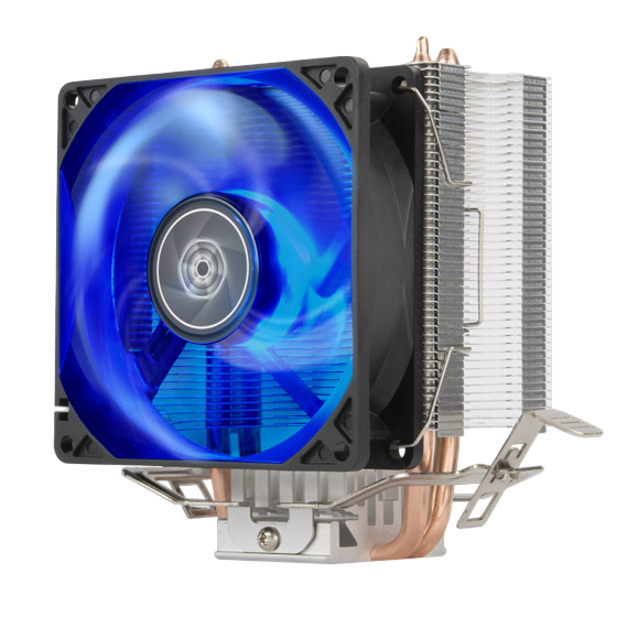 SilverStone KR03 Krypton 92mm High Performance CPU Cooler Heat Pipes with Aluminum fins including Blue LED - SST-KR03