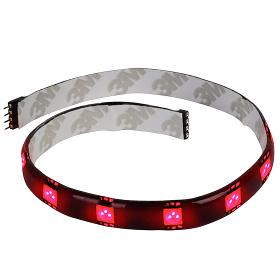 SilverStone LS01R B4 to S4 15 LED Light Strip 3.6W - Red - SST-LS01R