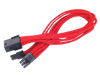 SilverStone PP07-PCIR Sleeved Extension Power Supply Cable - RED - SST-PP07-PCIR