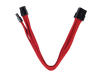 SilverStone PP07-PCIR Sleeved Extension Power Supply Cable - RED - SST-PP07-PCIR