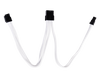 SilverStone PP07-PCIW Sleeved Extension Power Supply Cable - White - SST-PP07-PCIW