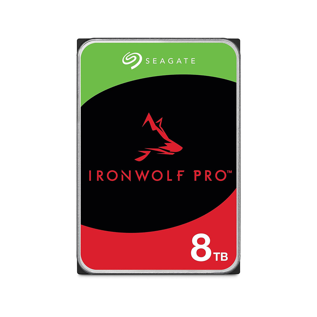Seagate IronWolf Pro 8TB Enterprise NAS Internal HDD Hard Drive – CMR 3.5 Inch SATA 6Gb/s 7200 RPM 256MB Cache - ST8000NT001