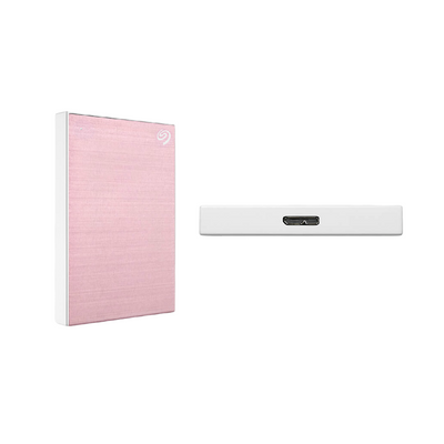 Seagate One Touch 2TB External HDD with Password Protection Rose Gold - 3660619041688