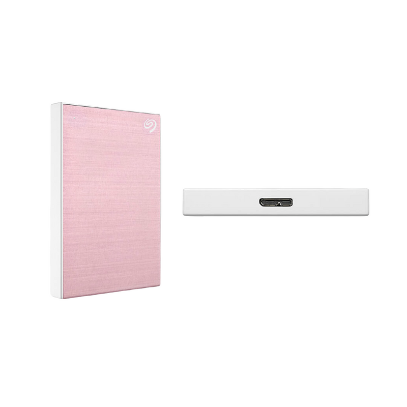 Seagate One Touch 2TB External HDD with Password Protection Rose Gold - 3660619041688