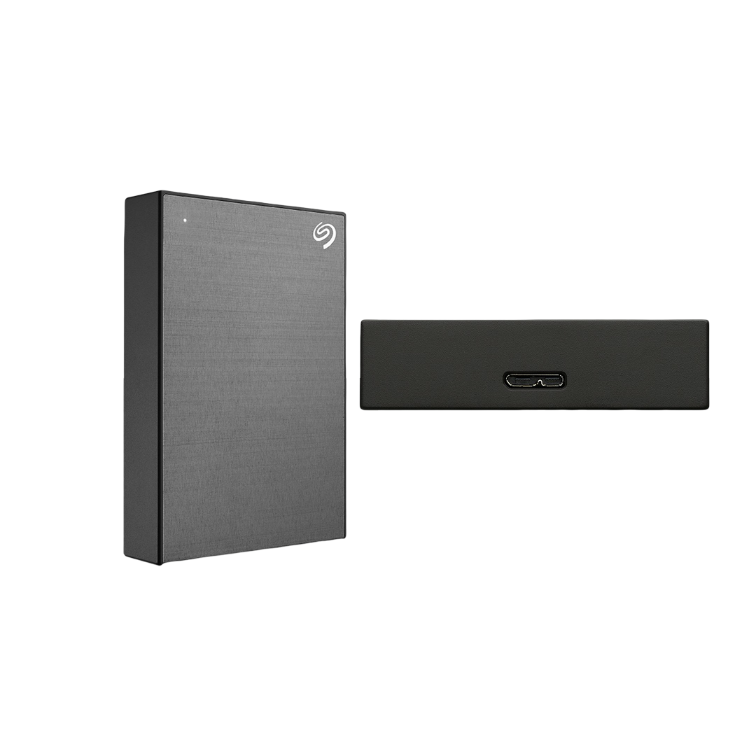 Seagate One Touch 5TB External HDD with Password Protection Space Gray - 3660619041893