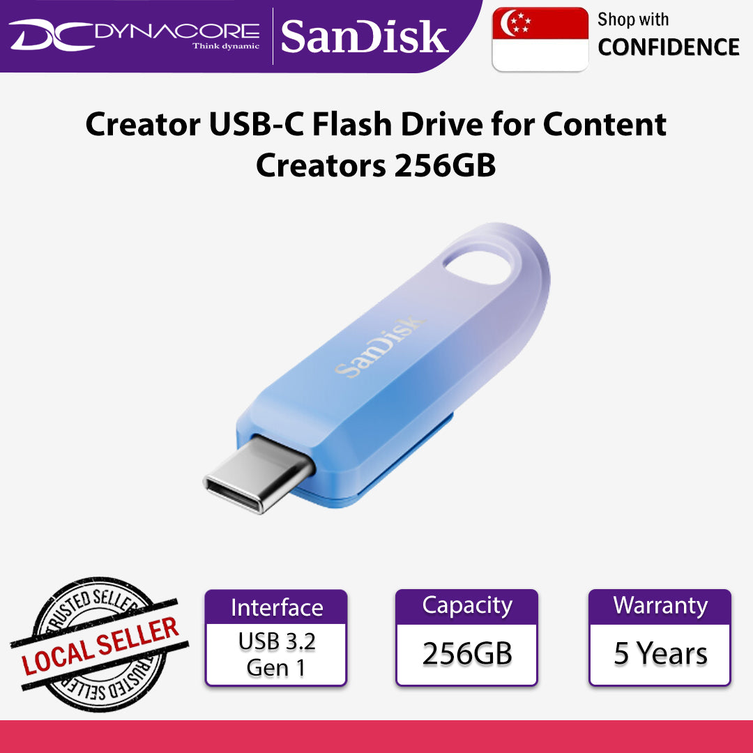 SanDisk Creator USB-C Flash Drive for Content Creators 256GB - 619659216405