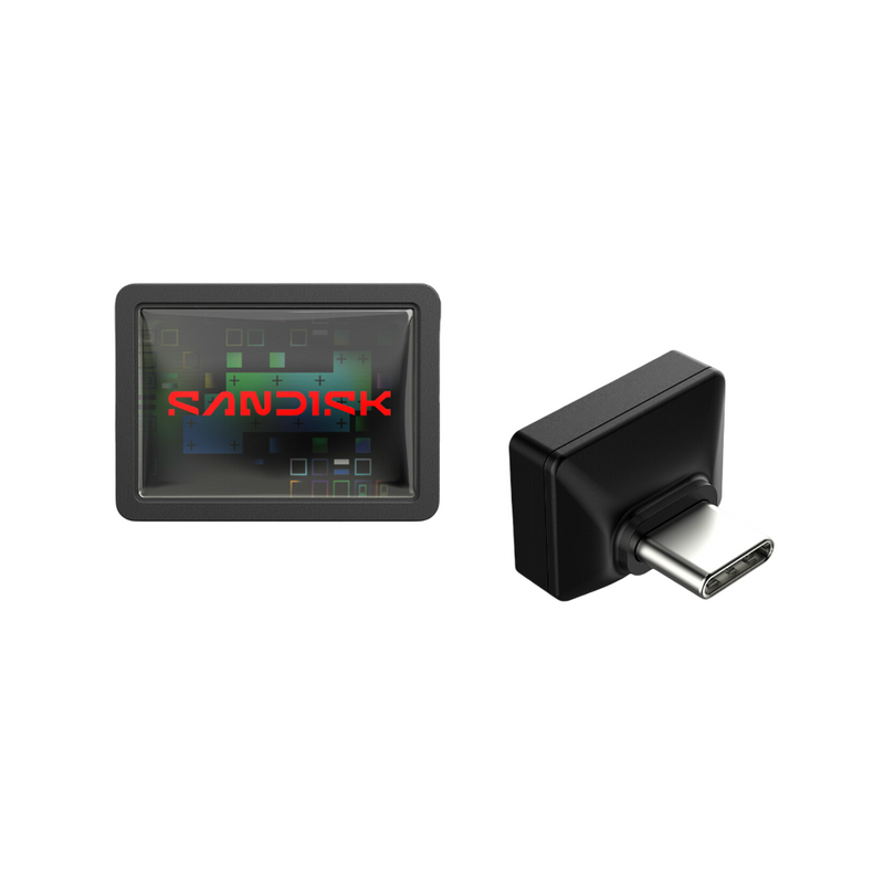 SanDisk Extreme Fit USB Type-C Flash Drive 64GB BLACK - 619659222543